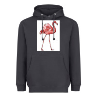 Smoke Pink Flamingo Heavyweight Hoodie - LillyAllenDesigns