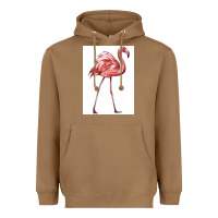 Toasted Coconut Pink Flamingo Heavyweight Hoodie - LillyAllenDesigns