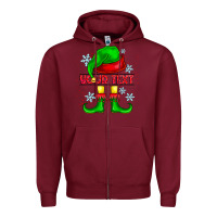 Burgundy Elf Your Text Zipper Hoodie - CowhideDigitalArt