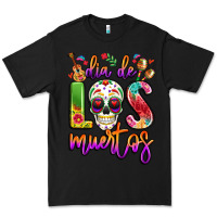 Black dia de los muertos Premium Tee - LillyAllenDesigns