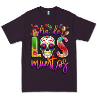 Plum dia de los muertos Premium Tee - LillyAllenDesigns