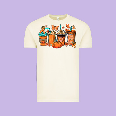 Kidney Cancer Coffee Cups Orange Ribbon Vintage Tee Designed By Nancycooperartshop