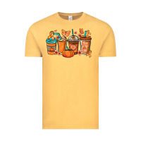 Vintage Mustard Kidney Cancer coffee cups orange ribbon Vintage Tee - NancyCooperArtShop