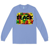 Colony Blue we are black history Long Sleeve Tee - CowGirlArtShop
