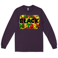 Plum we are black history Long Sleeve Tee - CowGirlArtShop