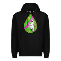 Black halloween ghost teardrop Premium Hoodie - BundleAndBundleShop