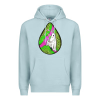 Blue Mist halloween ghost teardrop Premium Hoodie - BundleAndBundleShop