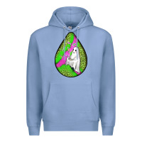 Colony Blue halloween ghost teardrop Premium Hoodie - BundleAndBundleShop