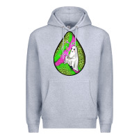 Heather Grey halloween ghost teardrop Premium Hoodie - BundleAndBundleShop
