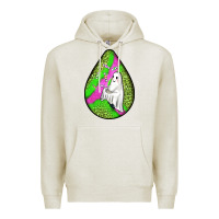 Oatmeal Heather halloween ghost teardrop Premium Hoodie - BundleAndBundleShop