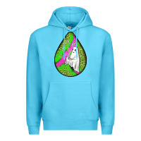 Ocean Blue halloween ghost teardrop Premium Hoodie - BundleAndBundleShop