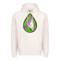 Pale Pink halloween ghost teardrop Premium Hoodie - BundleAndBundleShop