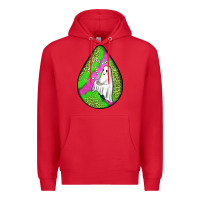 Red halloween ghost teardrop Premium Hoodie - BundleAndBundleShop