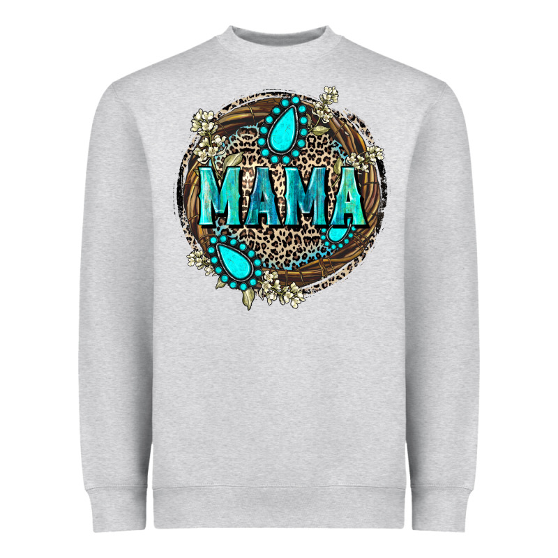 Mama With Gemstone Leopard Mother's Day Heavyweight Sweatshirt by FaDigitalArtStudio | Teevron