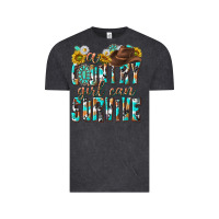 Vintage Black Western a Country Girl Can Survive Vintage Tee - texasbilliewilder