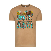 Vintage Camel Western a Country Girl Can Survive Vintage Tee - texasbilliewilder