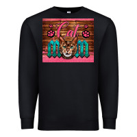 Black Western Cat Mom Premium Sweatshirt - LillyAllenDesigns