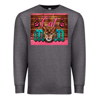 Charcoal Heather Western Cat Mom Premium Sweatshirt - LillyAllenDesigns