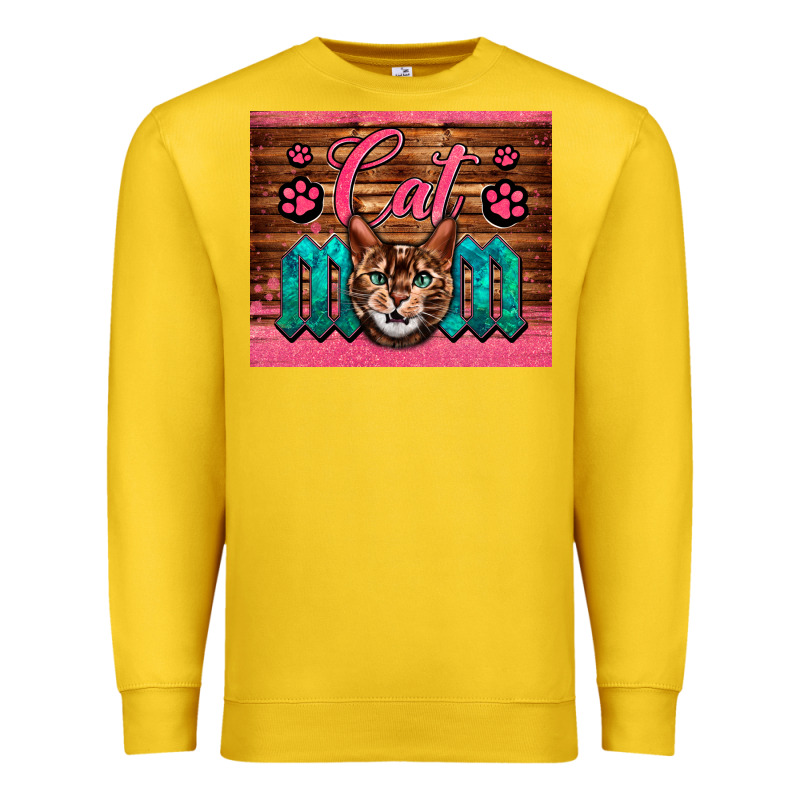 Western Cat Mom Premium Sweatshirt by LillyAllenDesigns | Teevron