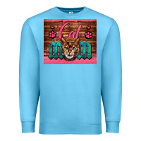 Ocean Blue Western Cat Mom Premium Sweatshirt - LillyAllenDesigns