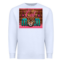 White Western Cat Mom Premium Sweatshirt - LillyAllenDesigns