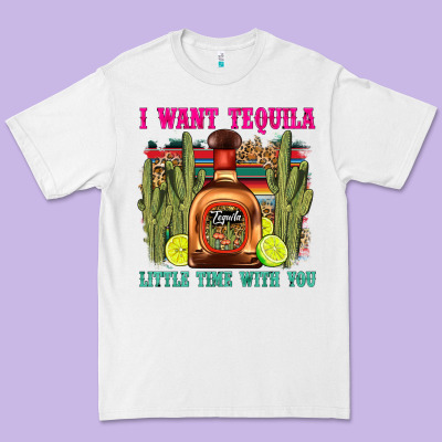 I Want Tequila Little Time With You Premium Tee Designed By Lillyallendesigns