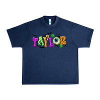 Navy Personalized Halloween Urban Heavy Tee - NancyCooperArtShop