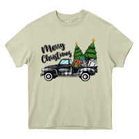 Mossy merry christmas truck Heavy Core Tee - MaliasSmallBusiness