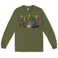 Army Green assistant principal mardi gras Long Sleeve Tee - CowGirlArtShop