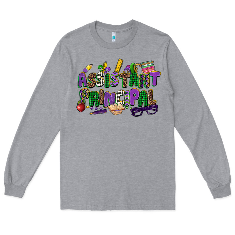 Assistant Principal Mardi Gras Long Sleeve Tee by CowGirlArtShop | Teevron