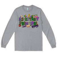 Heather Grey assistant principal mardi gras Long Sleeve Tee - CowGirlArtShop