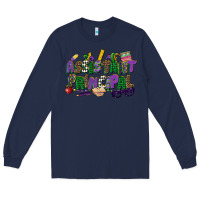 Navy assistant principal mardi gras Long Sleeve Tee - CowGirlArtShop