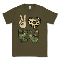 Army Green Peace Love Classic Tee - Bettercallsaul