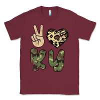 Burgundy Peace Love Classic Tee - Bettercallsaul
