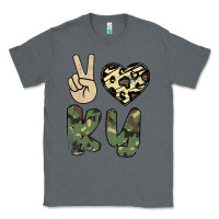Charcoal Heather Peace Love Classic Tee - Bettercallsaul
