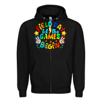 Black Field Day Let The Games Begin Zipper Hoodie - CowhideDigitalArt