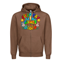 Chestnut Field Day Let The Games Begin Zipper Hoodie - CowhideDigitalArt
