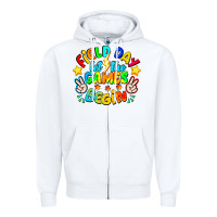 White Field Day Let The Games Begin Zipper Hoodie - CowhideDigitalArt