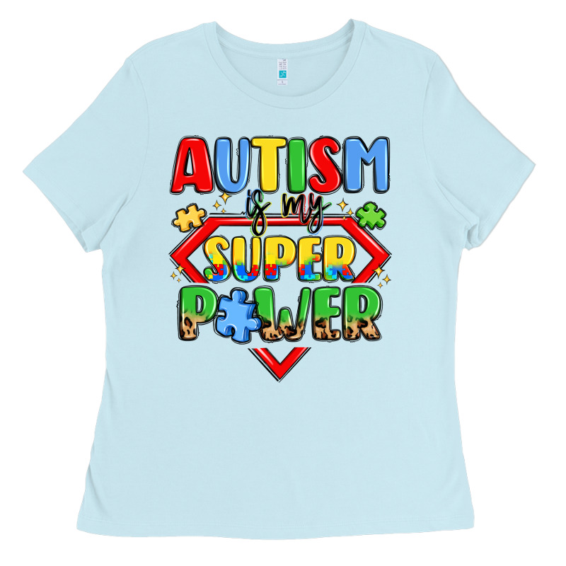 Autism Is My Superpower Ladies Tee by LillyAllenDesigns | Teevron