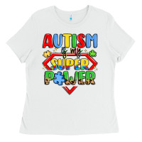 White autism is my superpower Ladies Tee - LillyAllenDesigns