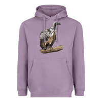Lavender Vulture Bird Heavyweight Hoodie - LillyAllenDesigns