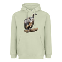 Matcha Vulture Bird Heavyweight Hoodie - LillyAllenDesigns