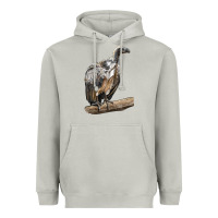 Moon Dust Vulture Bird Heavyweight Hoodie - LillyAllenDesigns