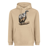 Mushroom Vulture Bird Heavyweight Hoodie - LillyAllenDesigns