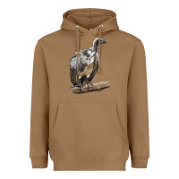 Toasted Coconut Vulture Bird Heavyweight Hoodie - LillyAllenDesigns