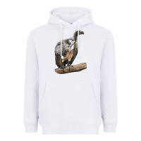 White Vulture Bird Heavyweight Hoodie - LillyAllenDesigns