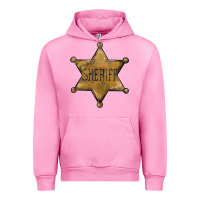Fuchsia Pink sheriff star Urban Hoodie - BarkalooDesign