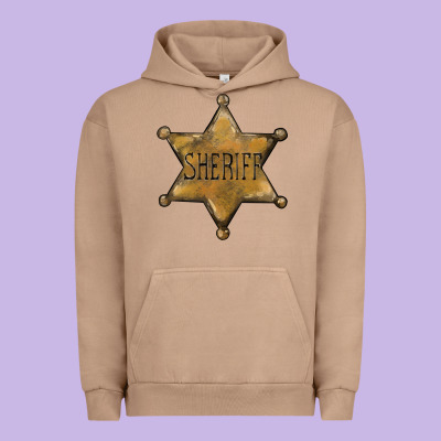 Sheriff Star Urban Hoodie Designed By Barkaloodesign
