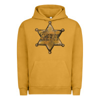 Pigment Peanut Butter sheriff star Urban Hoodie - BarkalooDesign