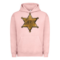 Pigment Salmon sheriff star Urban Hoodie - BarkalooDesign